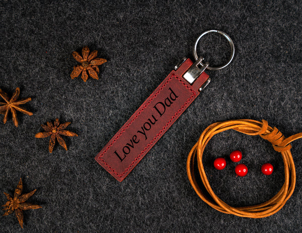 Leather Keychain for Valentine