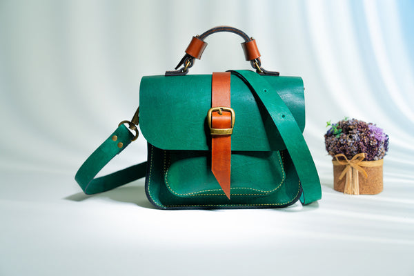Leaf Green Handbag Set