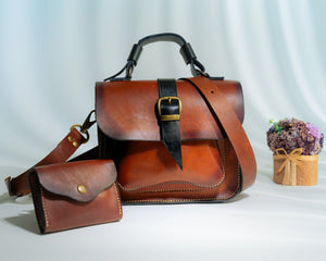 Brown Handbag Set
