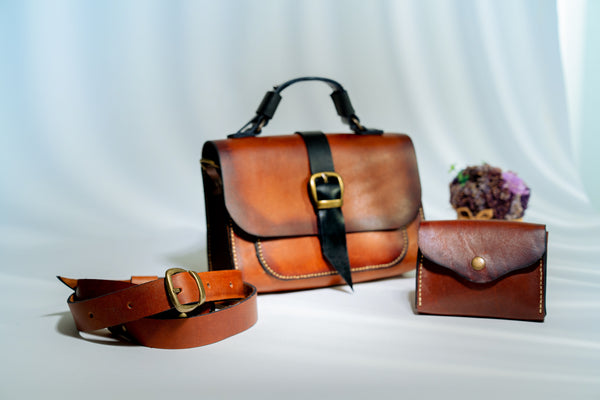 Luxury Brown Handbag Set