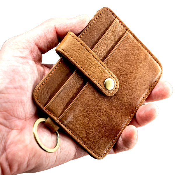 Minimalist Card and ID Holder with ring