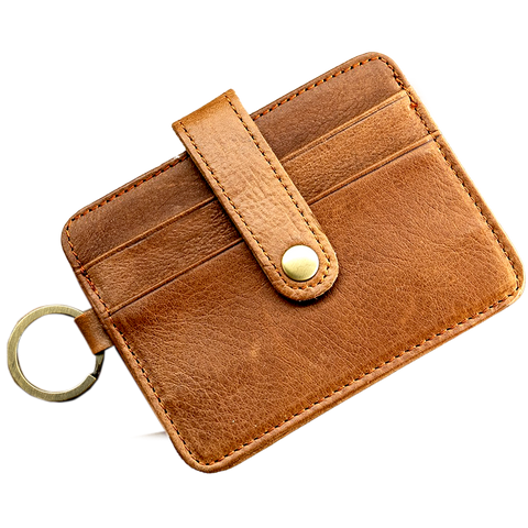 Minimalist Card and ID Holder with ring